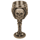Polyresin mug, Skull with stainless steel insert,