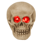 Polyresin Skull with red LED eye,