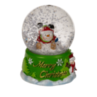 Polyresin snow globe, Merry Christmas,