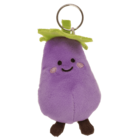 Porte-clés métal, légumes en peluche