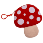 Porte-monnaie en peluche, champignon kawaii