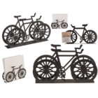Porte-serviettes en métal noir, vélo, env.