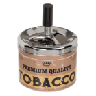 Posacenere a pressione in metallo, Tobacco,