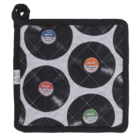 Pot holder, vinyl records, 20 x 20 cm,