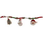 Pulsera de tela, colgantes de Navidad