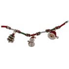 Pulsera de tela, colgantes de Navidad