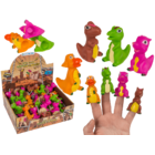 Pupazzetti da dito, dinosauri dei cartoni animati