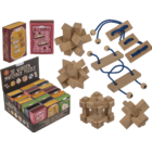 Puzzle 3D en bois dans une boîte d'allumettes