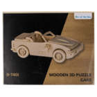 Puzzle 3D in legno naturale, Automobili,