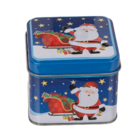 Quadratische Metall-Box, Christmas,