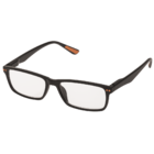 Reading glasses with plastic frame, 5 strengths,