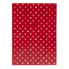 Red coloured paper gift bag, Shiny Hearts,