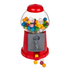 Red gumball machine, with ca. 90 g chewing gums,