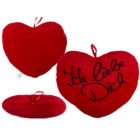 Red plush heart, Ich liebe Dich,