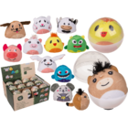 Reversible Plush Animals in Capsule,