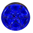 Rim clock with blue LED,