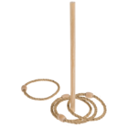 Ring toss game, incl. 1 wooden stick and 4 rings,