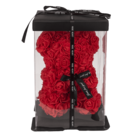 Rose bear, 25 x16 x16 cm in PET gift box,