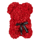 Rose bear, 25 x16 x16 cm in PET gift box,