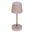 Rose colored table lamp with LED,