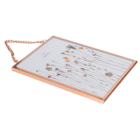 Rose gold metal picture frame for hanging,