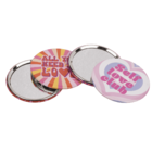 Round shaped pocket mirror, Love,