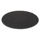 Round slate plate, D: ca. 25 cm