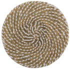 Round thatch place mat, D: ca. 32 cm,