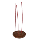 Round wooden incense stick holder,