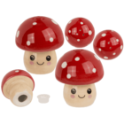 Salière et poivrière, champignons kawaii