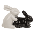 Salt & pepper shaker, rabbits, 11 x 4.5 x 8 cm,