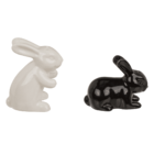 Salt & pepper shaker, rabbits, 11 x 4.5 x 8 cm,