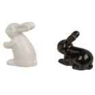 Salt & pepper shaker, rabbits, 11 x 4.5 x 8 cm,