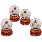 Schneekugel, Wichtel, auf Sockel,4,5 x 4,5 x 6 cm,