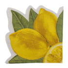 Serviettes en papier à motif, citron