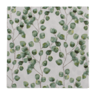 Servilletas de papel. hojas de eucalipto,