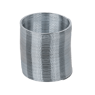 Silberfarbene Mini-Metallspirale, ca. 3,5 cm,