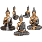 Sitzende Deko-Figur, Buddha, ca. 19,5 x 14 cm,