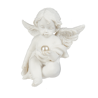 Sitzender Engel mit Perle, ca. 5 cm,