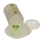 Slime alieno con figura aliena, fosforescente