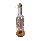 Smoked glass bottle with 10 warm white LED,