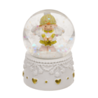Snow globe, winter angel, on socket,