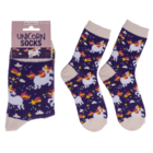 Socken, Einhorn, Größe 36-42,