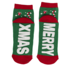 Socken, mit ABS-Sohle, Merry XMas, Einheitsgröße,