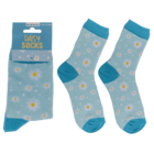 Socks, Daisy Flower, size 36-42,