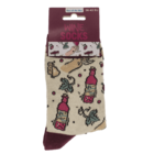 Socks, Wine, size 36-42,