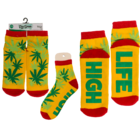 Socks, with ABS sole, High Life, one size,