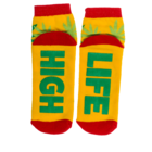 Socks, with ABS sole, High Life, one size,