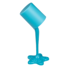 Spilt Paint Desktop Lamp, neon blue,