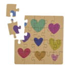 Square shaped gift card, puzzle, Birthday,